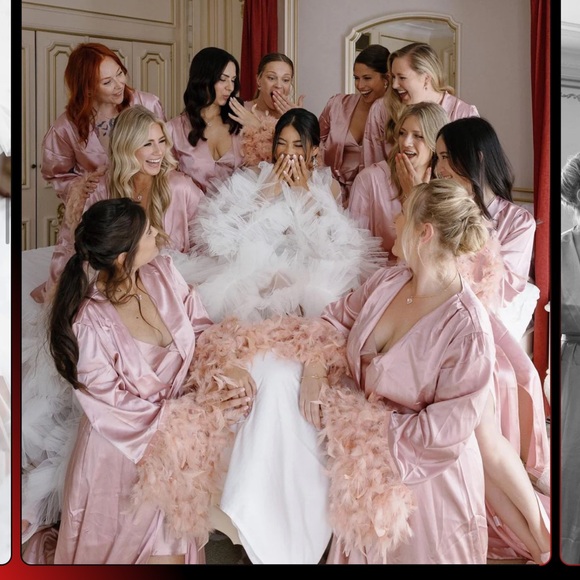 Kelsey Tulle Bridal White Robe Size Small - Picture 3 of 5